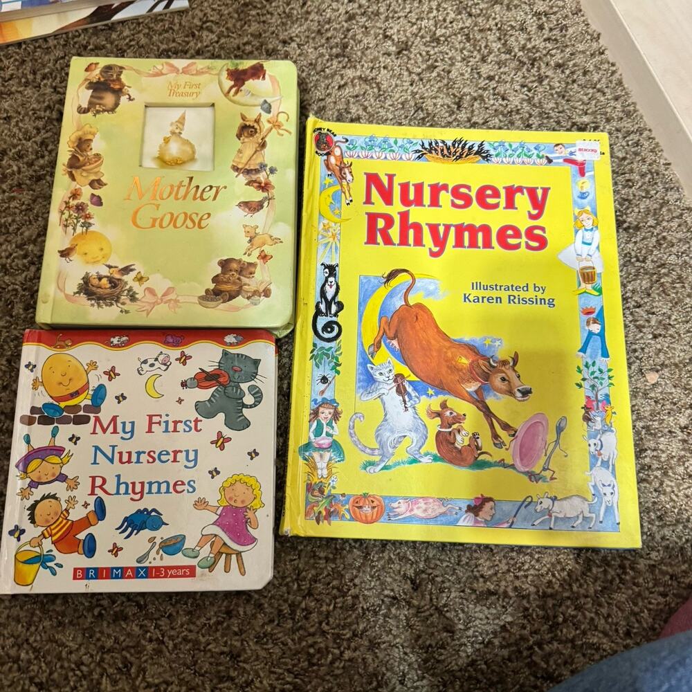 My First Nursery Rhymes Mother Goose Children’s Books Lot‎ Board Book Hardcover